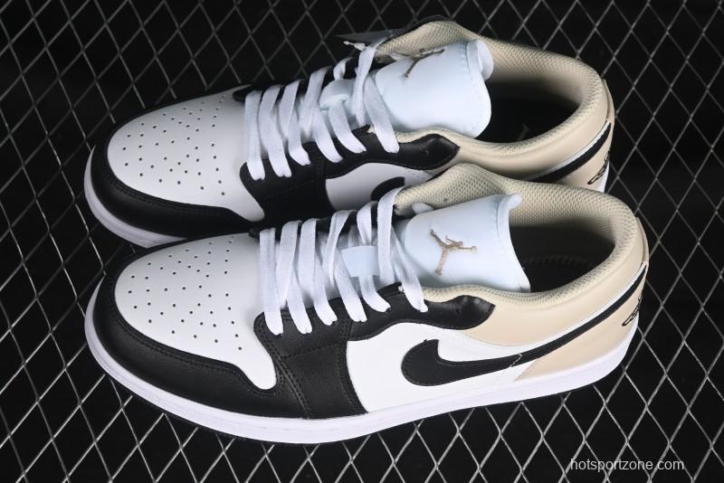 Nike Air Jordan 1 Low AJ1 Cream White Low-Top Casual Sneakers - 553558-153
