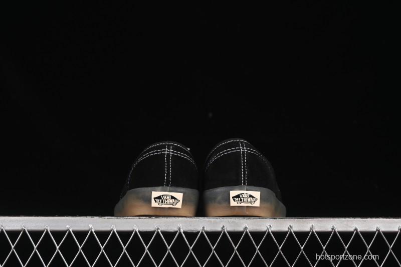 Vans Premium Authentic Suede Retro Sneakers with Translucent Rubber Sole - VN000CRQ6RJ