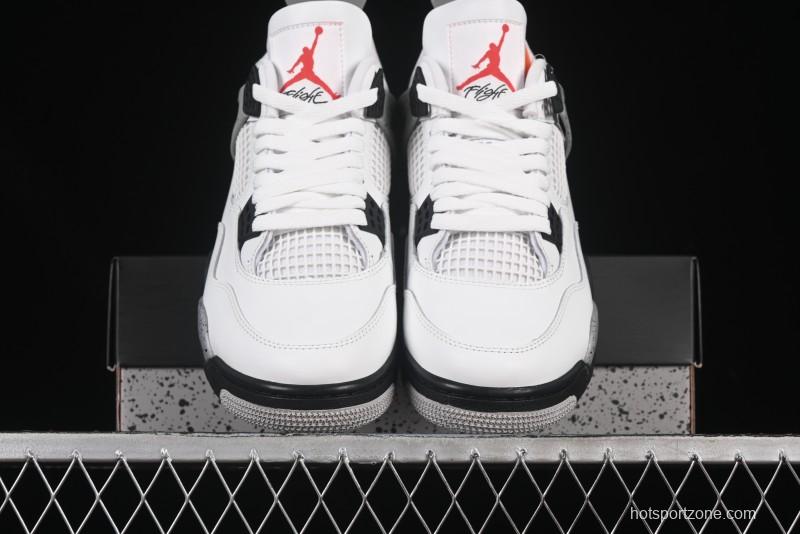 Nike Air Jordan 4 Retro White Cement Basketball Shoes - FV5029-100