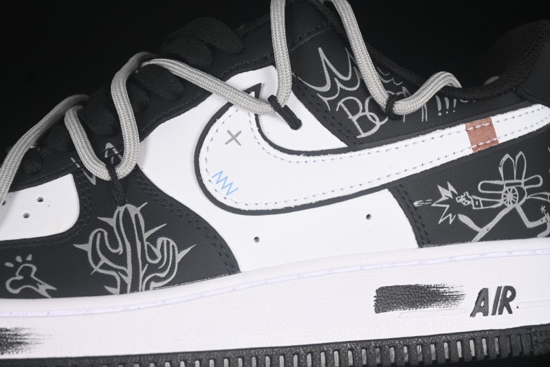 Nike Air Force 1'07 Low Denim Casual Sneakers with Full-Length Air Cushion - ZH0316-071