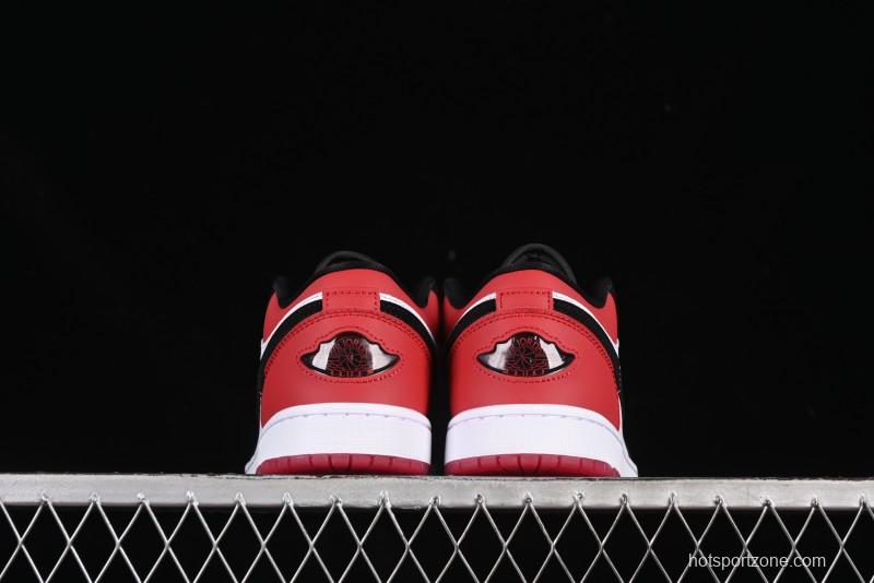Nike Air Jordan 1 Low "White Black Gym Red" Retro Casual Sneakers - IB8971-106