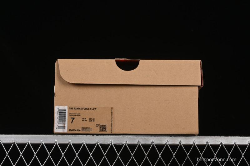 Nike Off White x Air Force 1 Low OW Collaboration Transparent Yellow Sneakers - AO4606-700