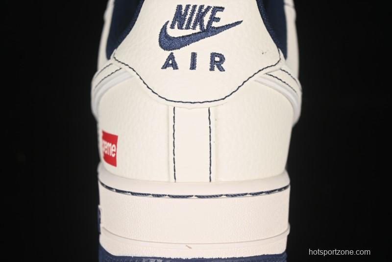 Nike Air Force 1 '07 Low Supreme Collaboration Casual Sneakers with Full-Length Air Cushion - HH7518-074
