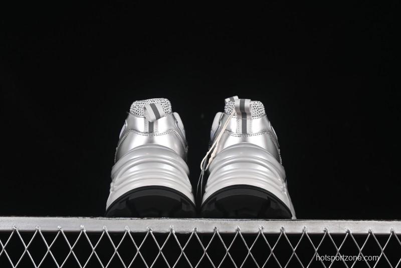 GG-CC 25ss New Platform Chunky Sneakers with 7CM Height Increase and Irregular Design - 668-2 Black