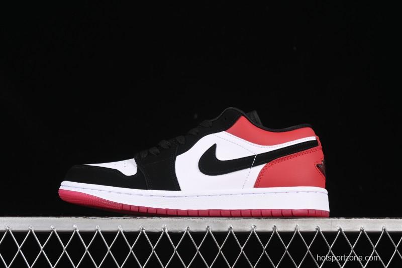 Nike Air Jordan 1 Low "White Black Gym Red" Retro Casual Sneakers - IB8971-106