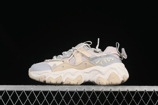 Fila Heritage Fluid Cat Claw 5.0 Vintage Dad Shoes with Lace-Up Design - F12W412105FLV