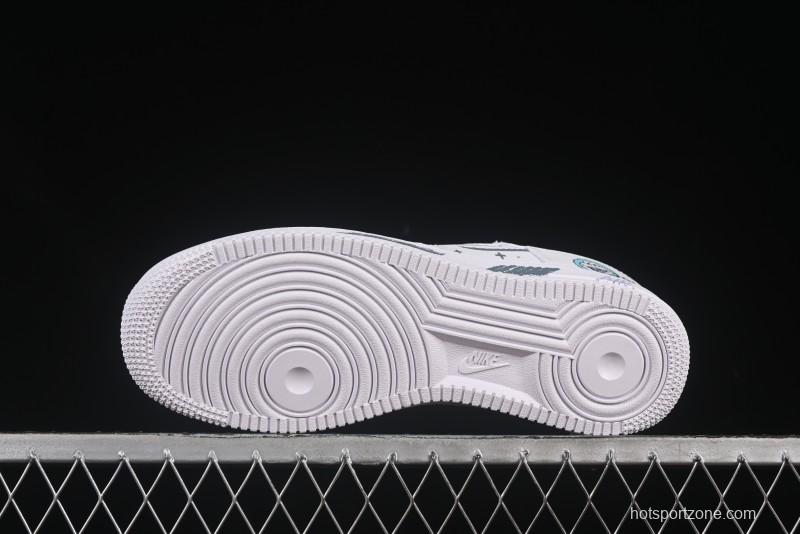 Nike Air Force 1'07 Low "Sesame Street" Custom Casual Sneakers - FB8971-080