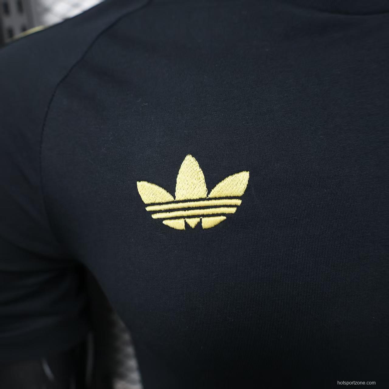 2025 Mexico Cotton Black Casual T-Shirt