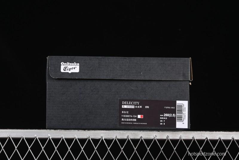 Onitsuka Tiger Delecity Thick Sole耐磨 Low-Top Lifestyle Casual Shoes - 1183B874-104