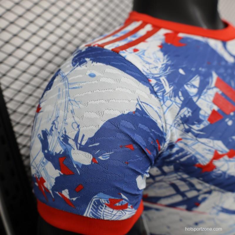 Player Version Japan National Team Special Edition Attack on Titan Mikasa Ackerman Anime Collaboration Jersey