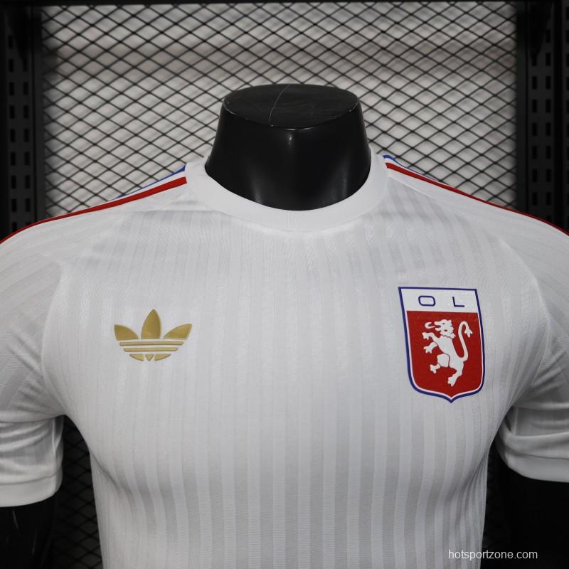 Player Version 25/26 Olympique Lyon 75 Year Anniversary White Jersey