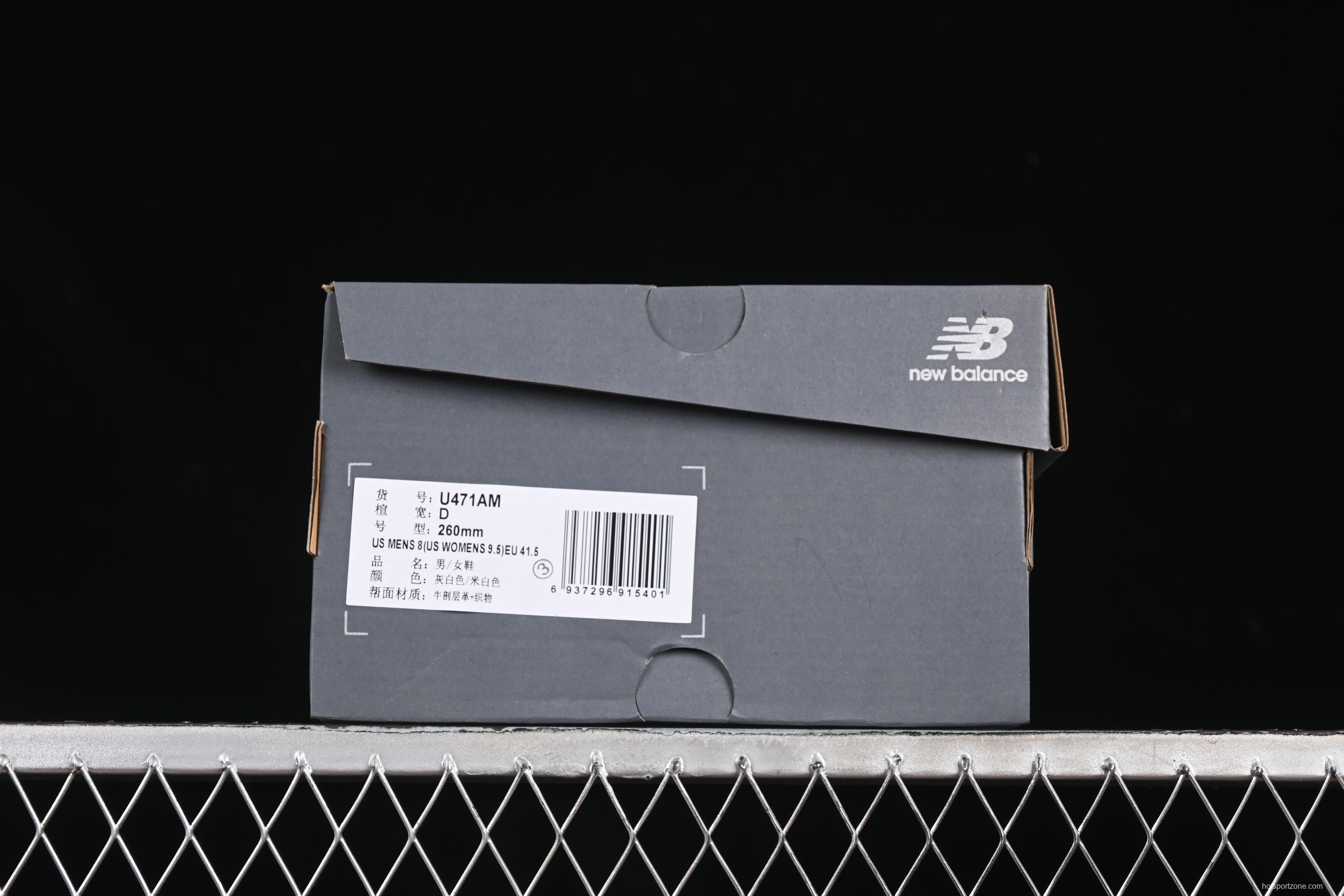 New Balance 471 Series Fabric and Leather Casual Lifestyle Shoes - U471AM
