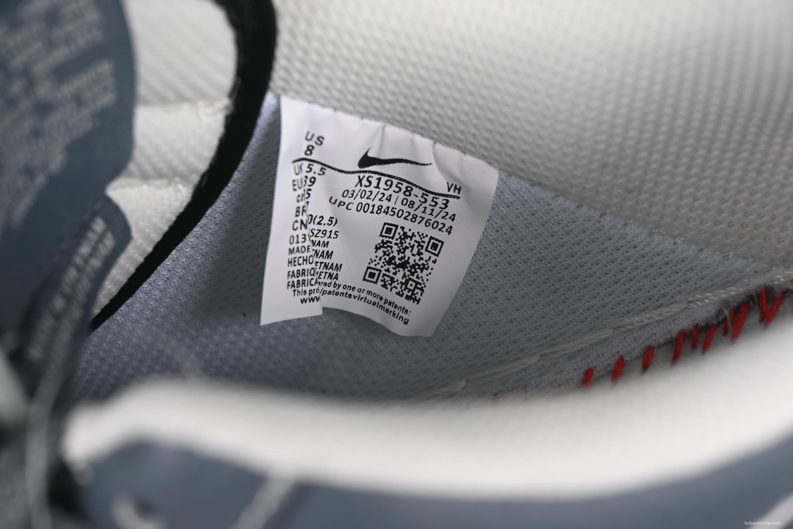 Nike Air Force 1 '07 Low Stussy Collaboration Grey Black Tail Low-Top Casual Sneakers - XS1958-553