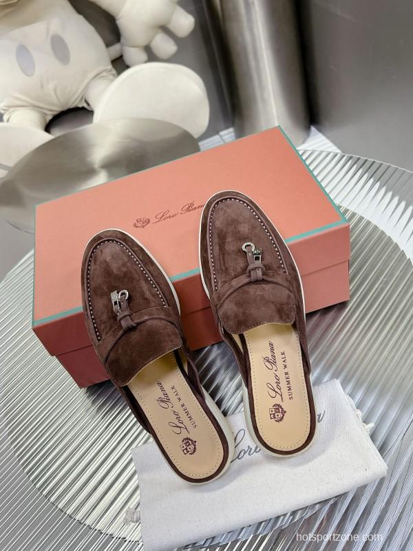 2024 Slippers LP Brown Suede Loafers