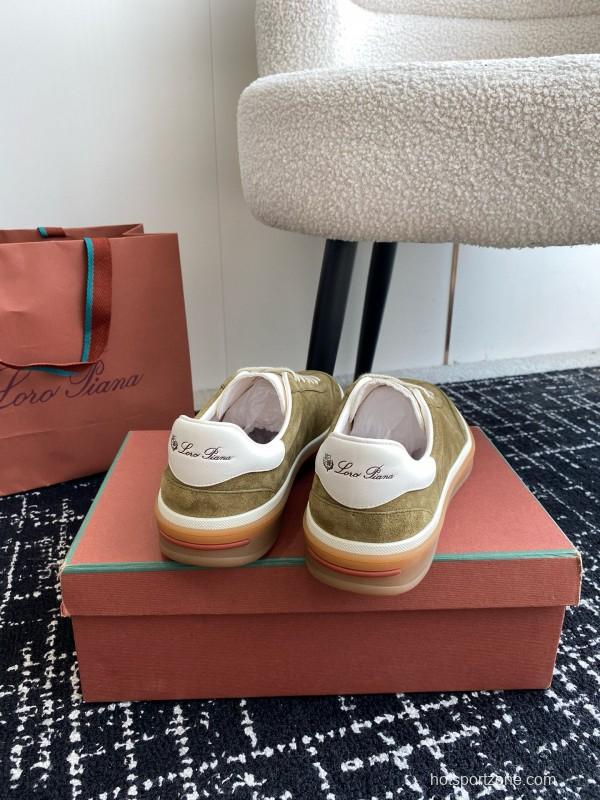 2024 Unisex LP Beige Suede Leather Sneakers MJ00320