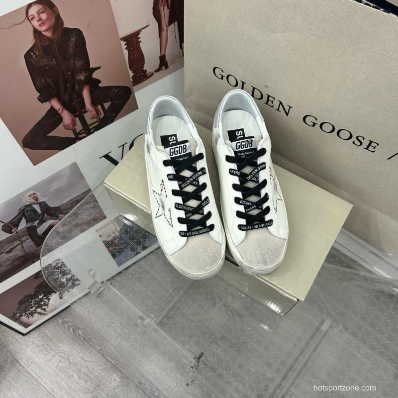 2025 Unisex GGDB White Black Suede Leather Sneakers MJ00260