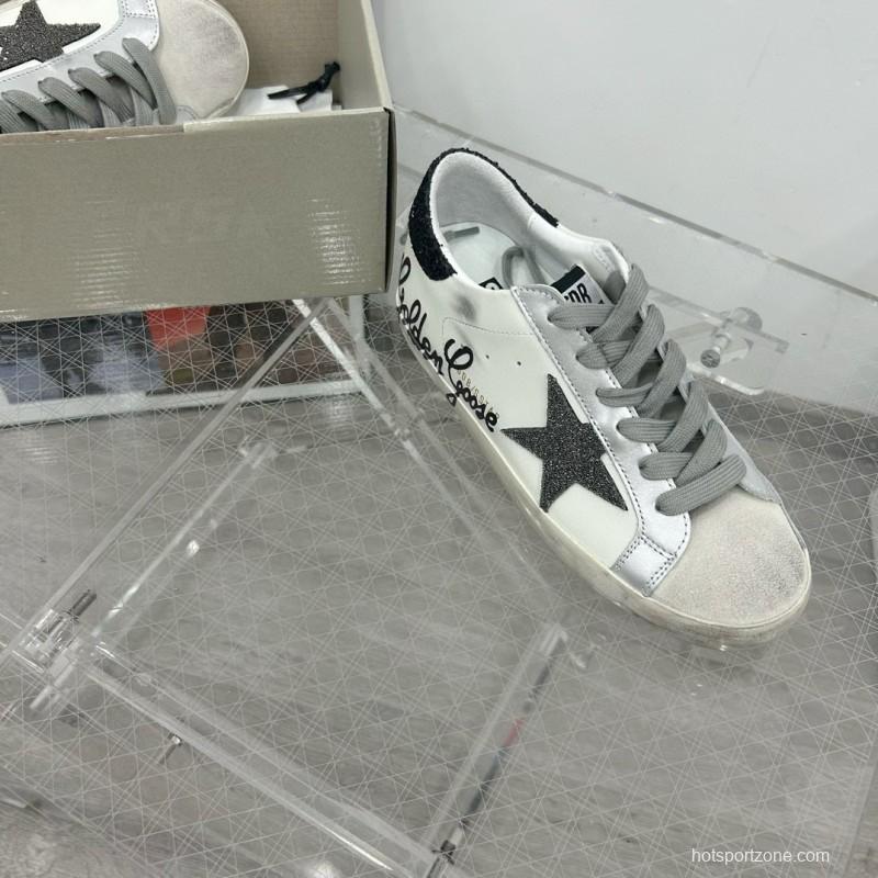 2025 Unisex GGDB White Black Leather Sneakers