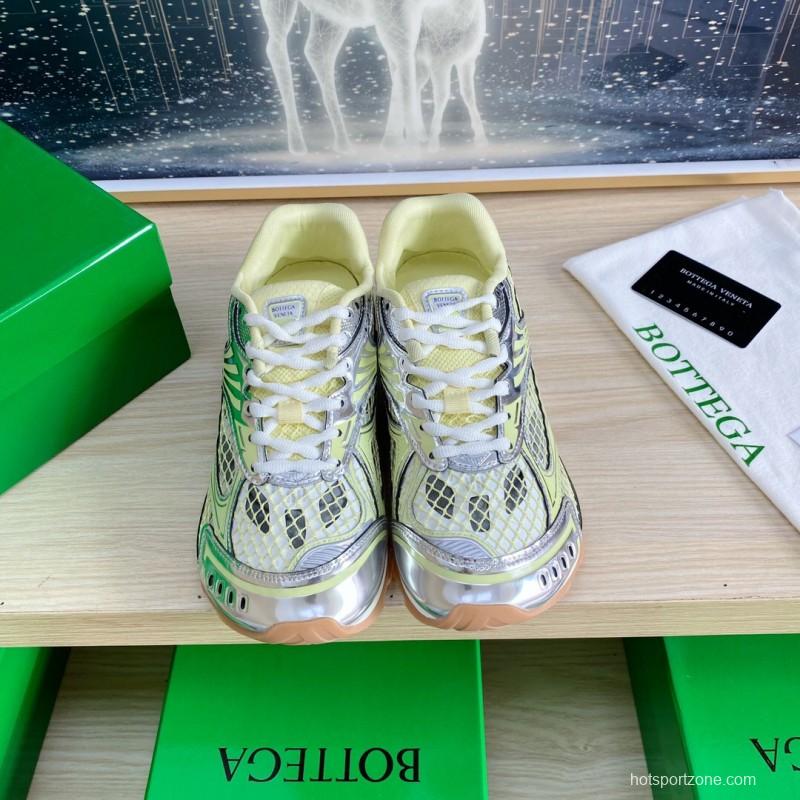 2025 Unisex BV Yellow Silver Mesh Rubber Running Sneakers LY0000