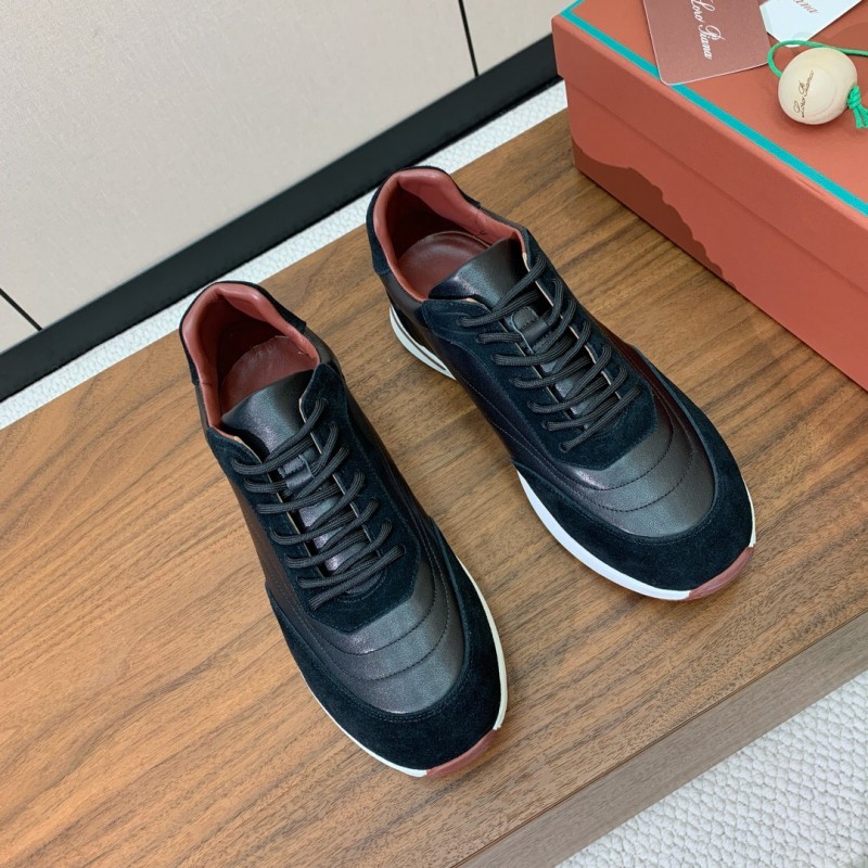 2025 Unisex Le Parmentier Black Brown Suede Leather Sneakers LY