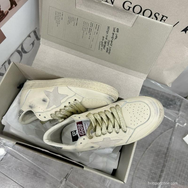 2024 Unisex GGDB White Grey Leather Suede Sneakers MJ00260