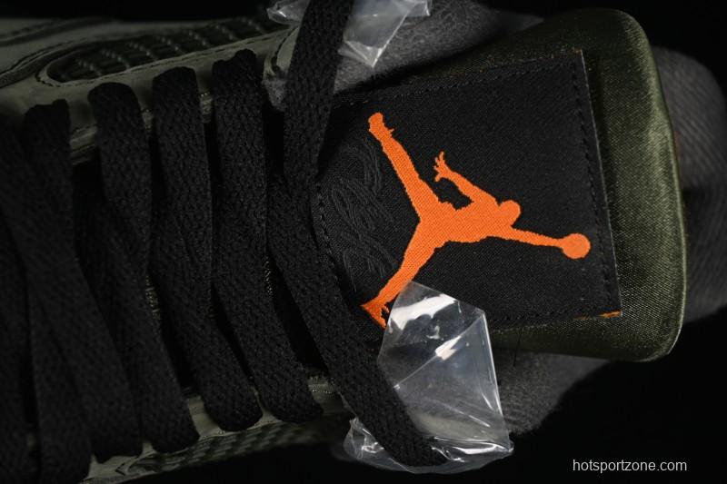 Nike Air Jordan 4 Retro OG Undefeated Collaboration Olive Green Suede - IB1519-200