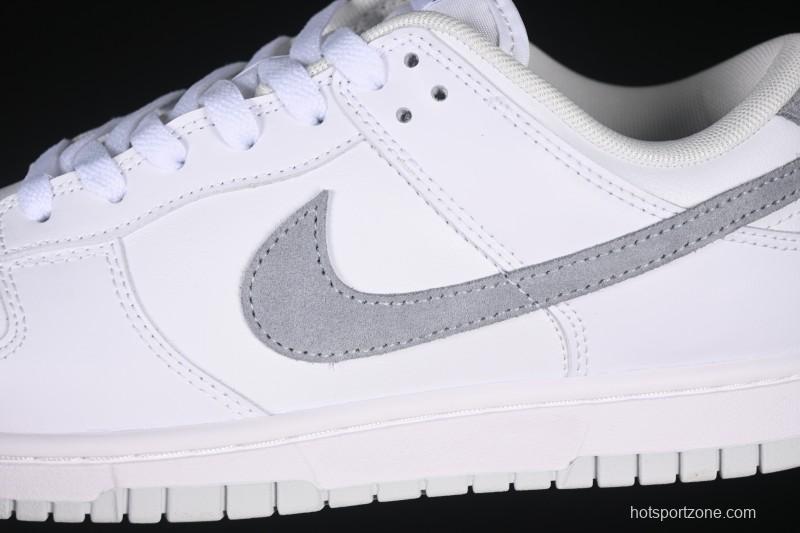Nike SB Dunk Low White Grey Low-Top Casual Skate Shoes - IH0632-141