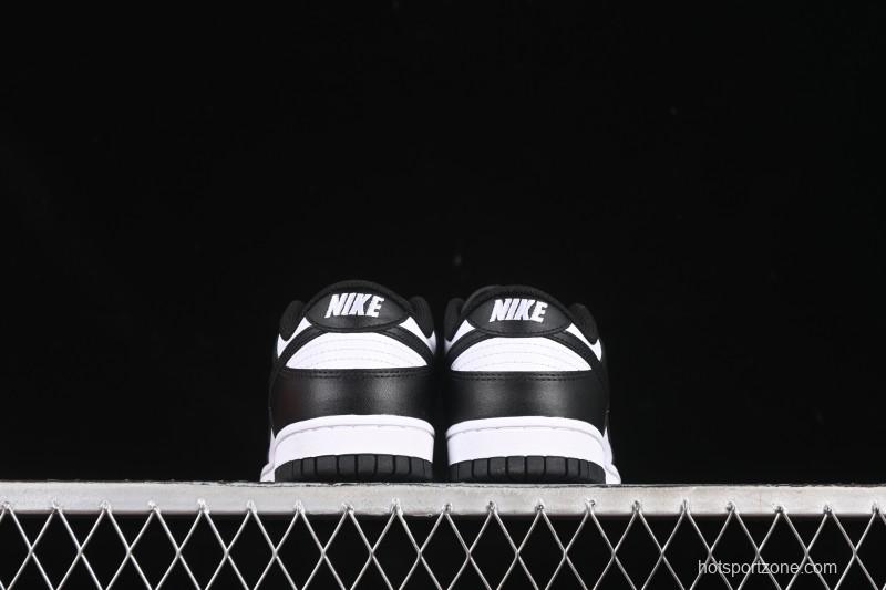 Nike SB Dunk Low Classic Black White Low-Top Casual Skate Shoes - HF5441-100
