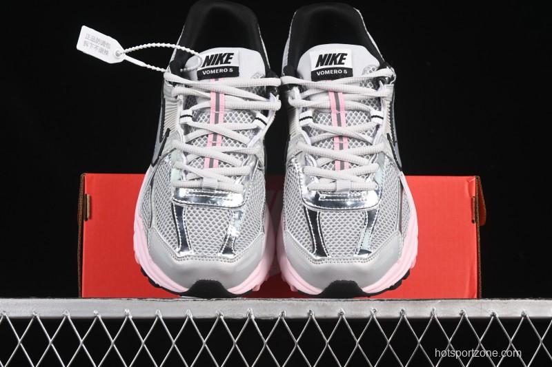Nike Zoom Vomero 5 Retro Casual Running Shoes with Lightweight Cushioning - HF1877-001
