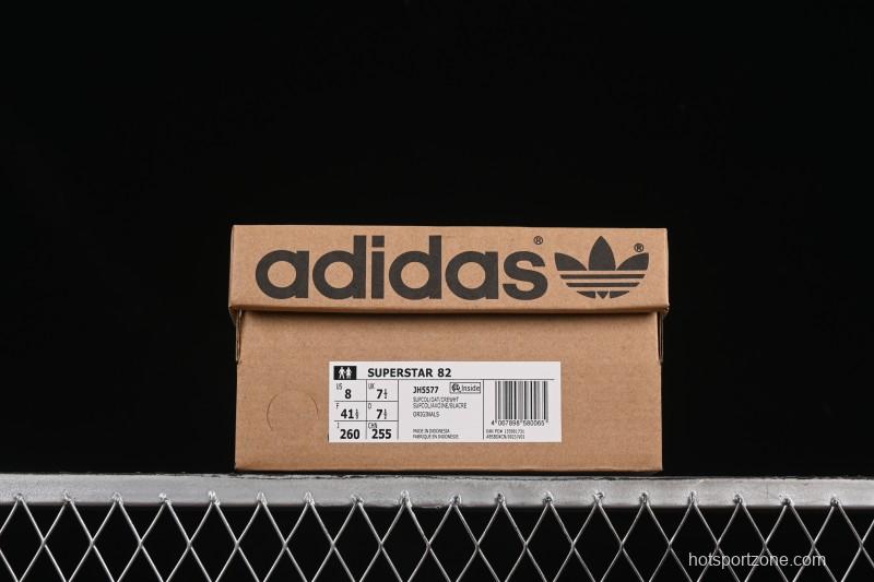 Adidas Superstar 82 Casual Sneakers with Shell Toe Design - JH5577