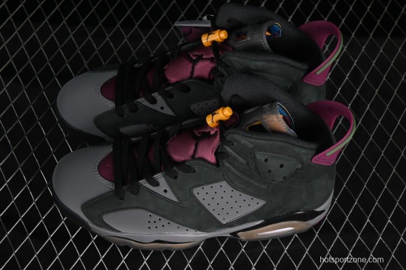 Nike Air Jordan 6 Retro Bordeaux Premium Suede Sneakers - CT8529-063