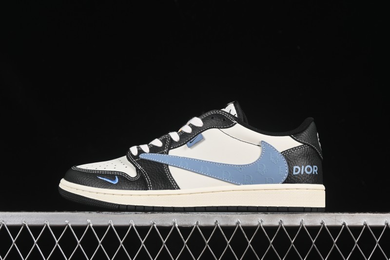 Nike Travis Scott x Fragment Design x Air Jordan 1 Low OG SP AJ1 Low Top Casual Sneakers - XZ5749-003