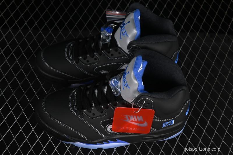 Nike Awake NY x Air Jordan 5 Black Metallic Basketball Shoes - DV4982-004