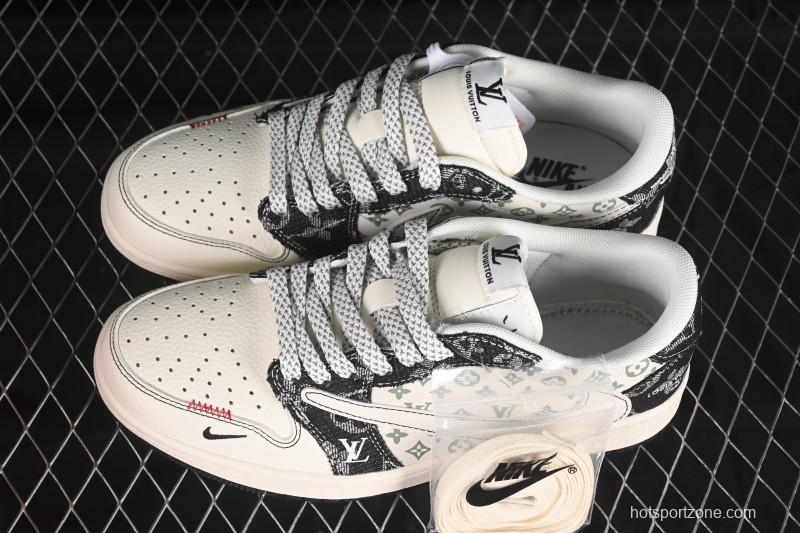 Nike Travis Scott x Fragment Design x Air Jordan 1 Low OG SP AJ1 Low Top Casual Sneakers - YX5066-327