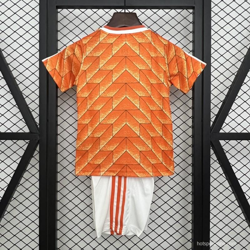 1988 Kids Netherlands Home Size 16-28 Jersey