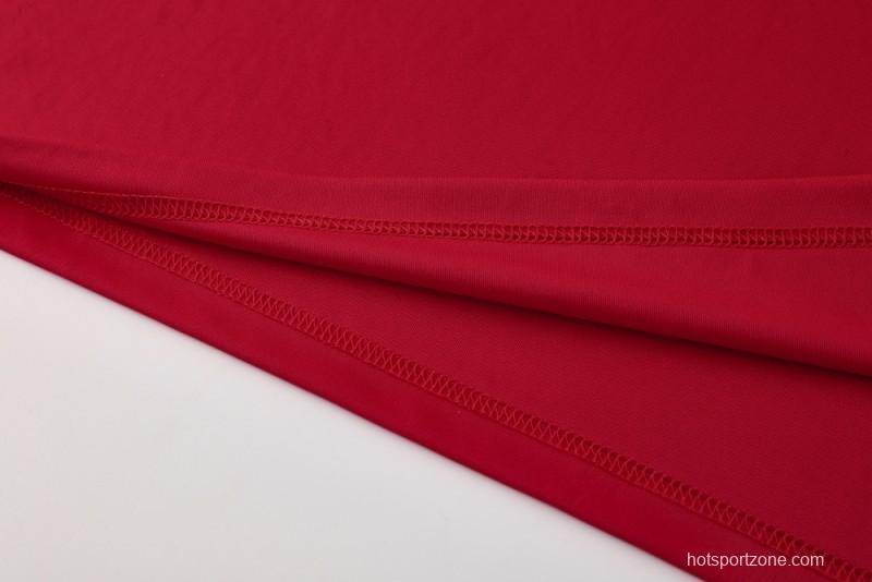 2025 Adidas Red Short Sleeve Jersey+Shorts