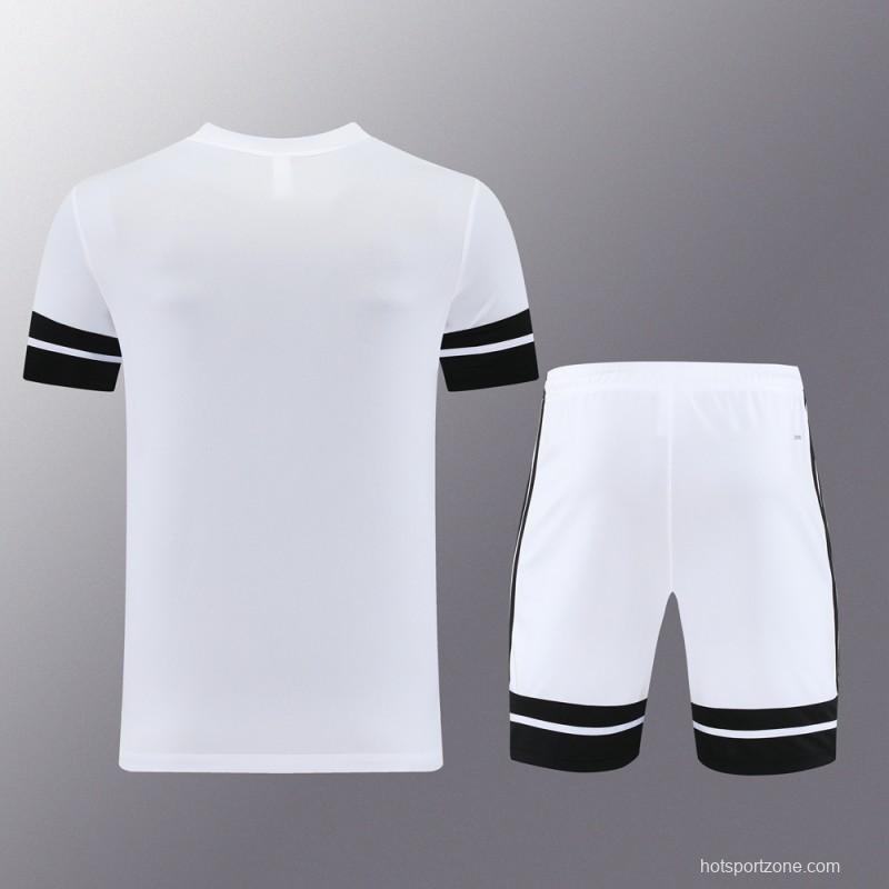2025 Adidas White Short Sleeve Jersey+Shorts