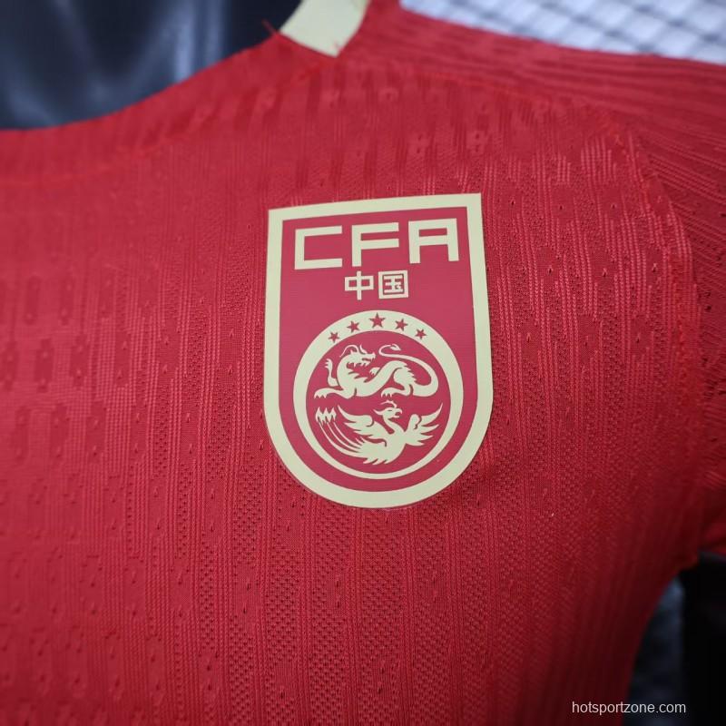 Player Version 2025 China Home Jersey
