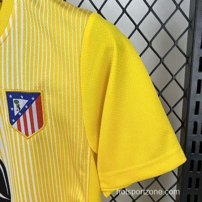 2025/26 Kids Atletico Madrid Yellow Goalkeeper Jersey