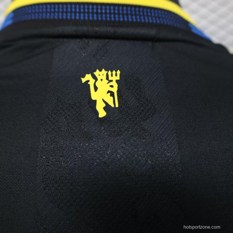 Player Version 25/26 Manchester United Third Black Long Sleeve Jersey