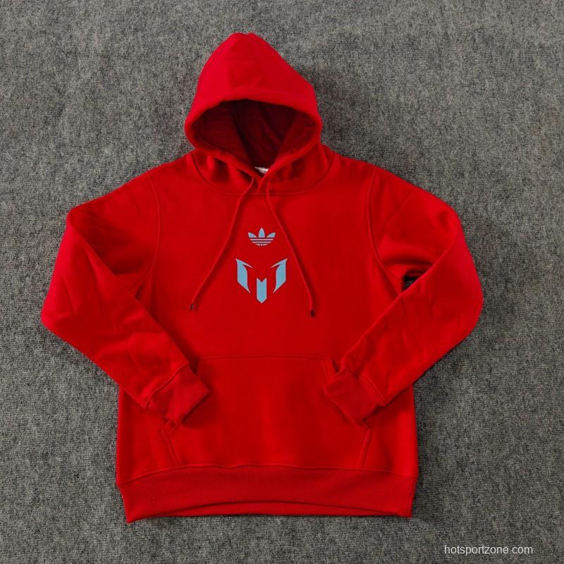 25/26 Inter Miami Messi Fleece-lined Hoodie 9 Color Full Zipper Jacket + Long Pants