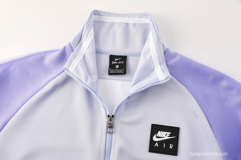 2025 NIKE Purple Full Zipper Jacket + Long Pants