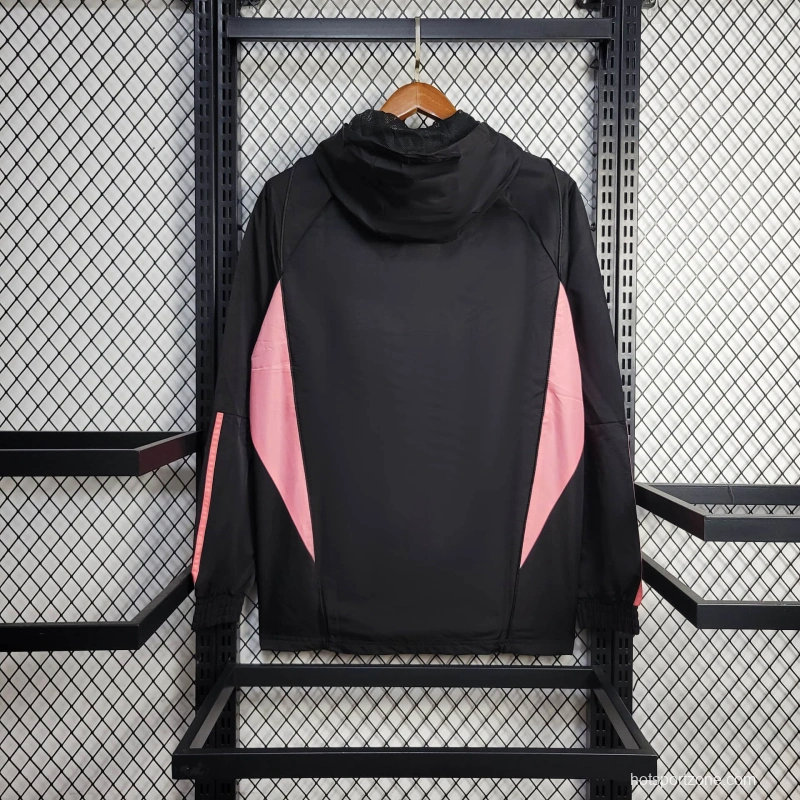 25/26 Bayern Munich Jacket Black Windbreaker