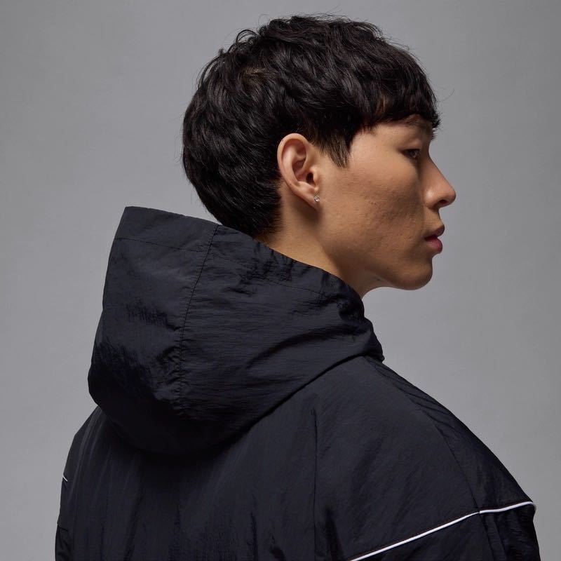 2025 NIKE Air Jordan Black Hoodie Windbreaker