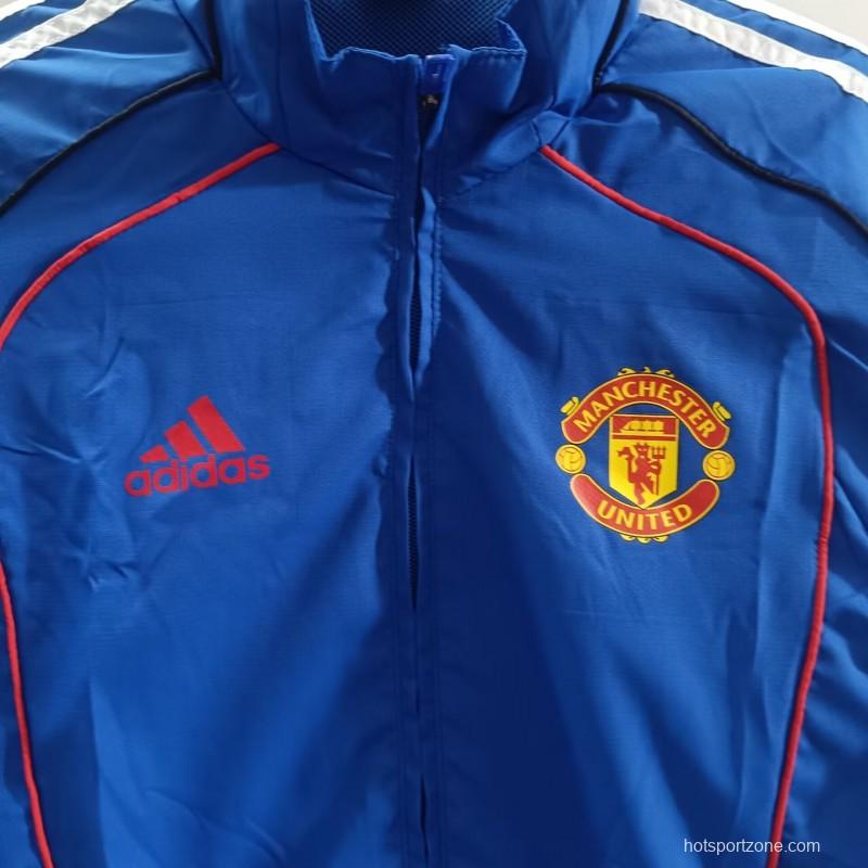 25/26 Manchester United Blue Windbreaker