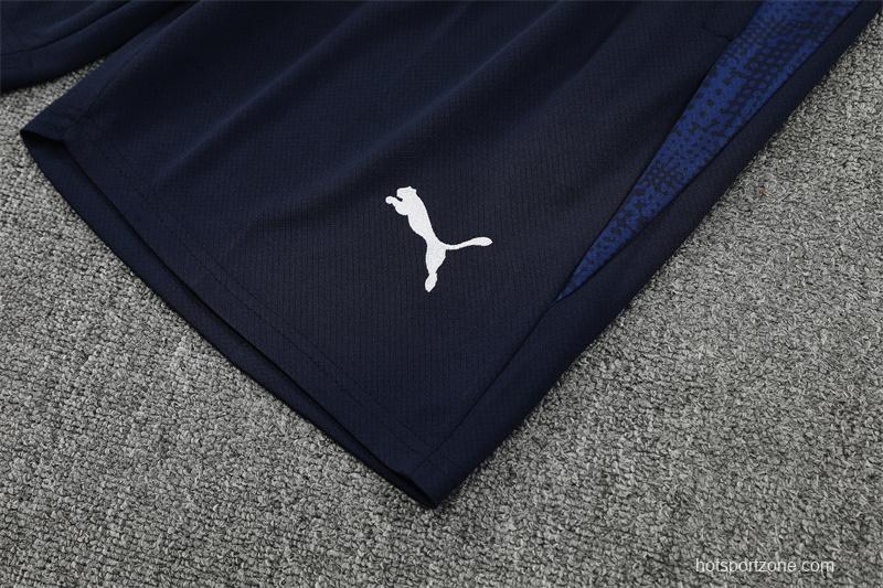 25/26 Olympique de Marseille Lake Blue Camouflage with XS Short Sleeve+Soccer Shorts