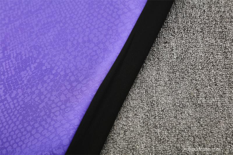 25/26 Barcelona Purple Joint Edition Half Zipper Jacket+Long Pants