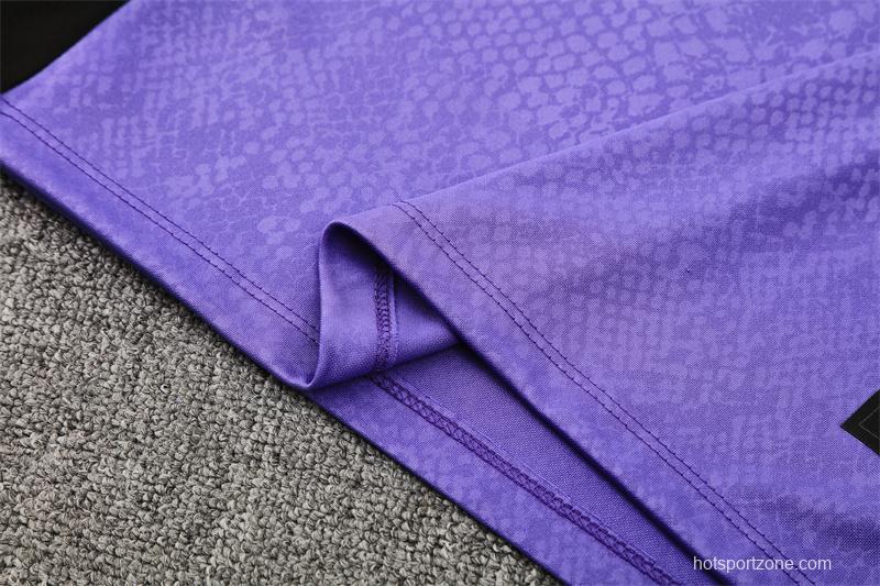 25/26 Barcelona Purple Joint Edition Half Zipper Jacket+Long Pants