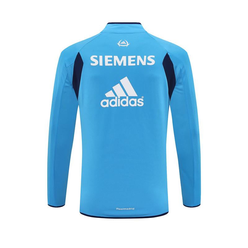 Retro 05/06 Real Madrid Light Blue Half Zipper Jacket