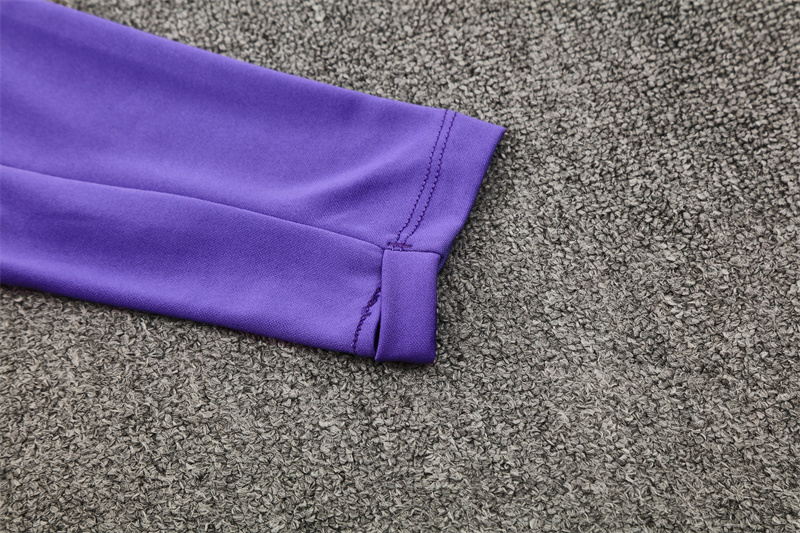 25/26 Barcelona Purple Joint Edition Half Zipper Jacket+Long Pants