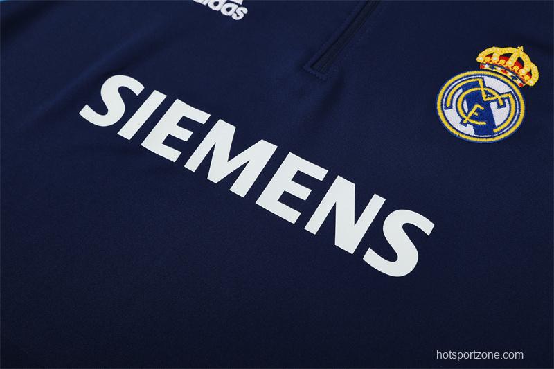 Retro 05/06 Real Madrid Royal Blue Half Zipper Jacket